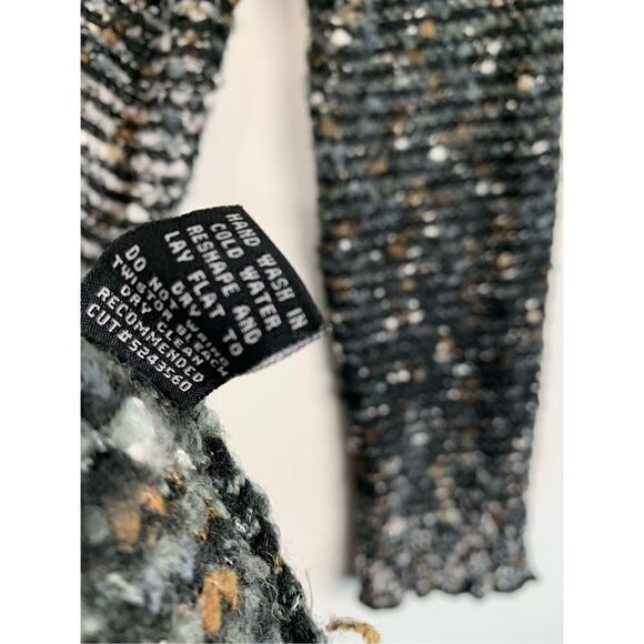 BCBGMaxazria Women's Cardigan Sweater Longline Hooded Acrylic Blend Black Small - Picture 8 of 8